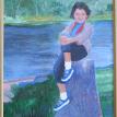 Carol with Blue Kicks